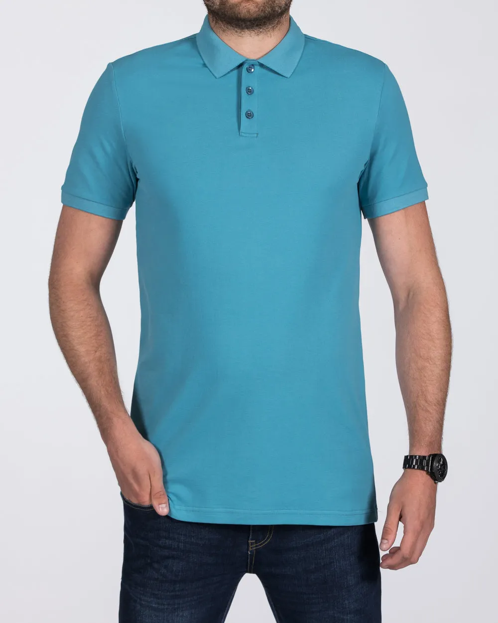 2t Slim Fit Tall Polo Shirt (blue)