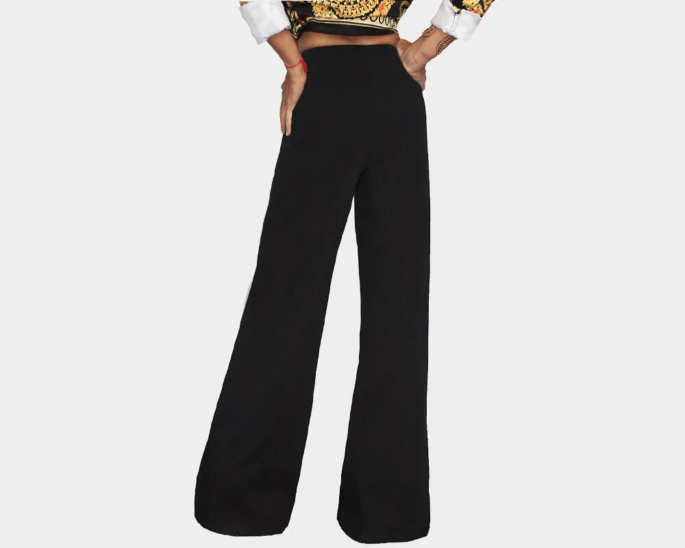 85 Black Baroque Pants - The Milano