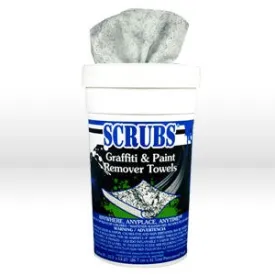 90130 ITW Dymon SCRUBS Graffiti & Spray Paint Remover Towels,30 Towels