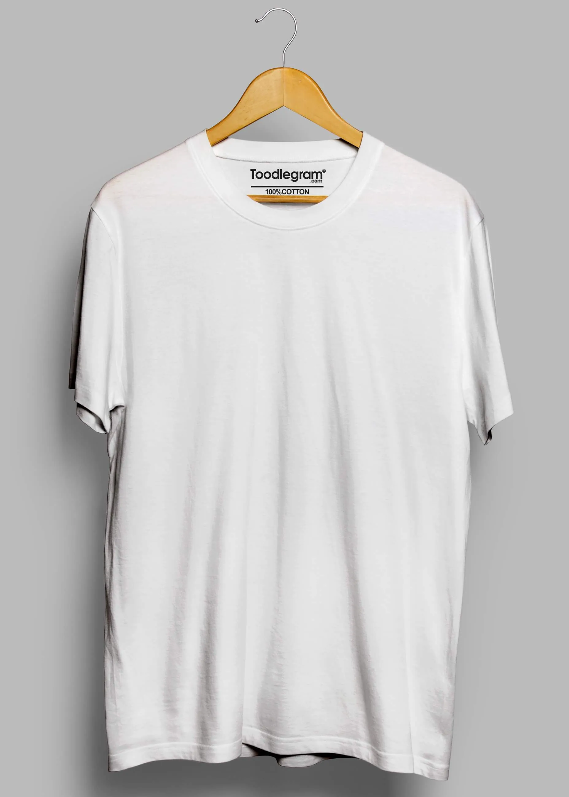 Arctic White | Solid Crew Neck Men's T-Shirt