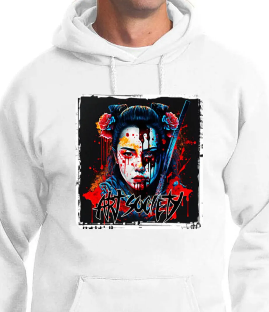 Art Society GEISHA WARRIOR VOL.1 HOODIE WHITE