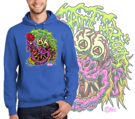 Art Society GNARLY MONSTER HOODIE ROYAL BLUE