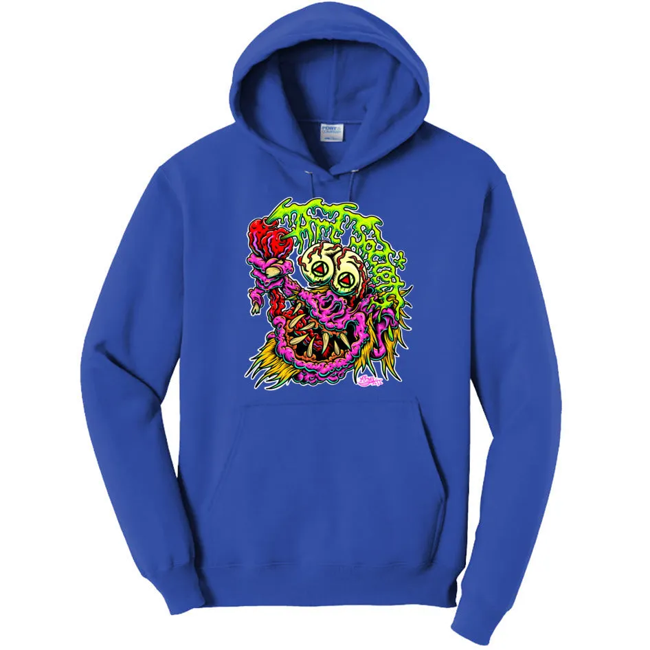 Art Society GNARLY MONSTER HOODIE ROYAL BLUE