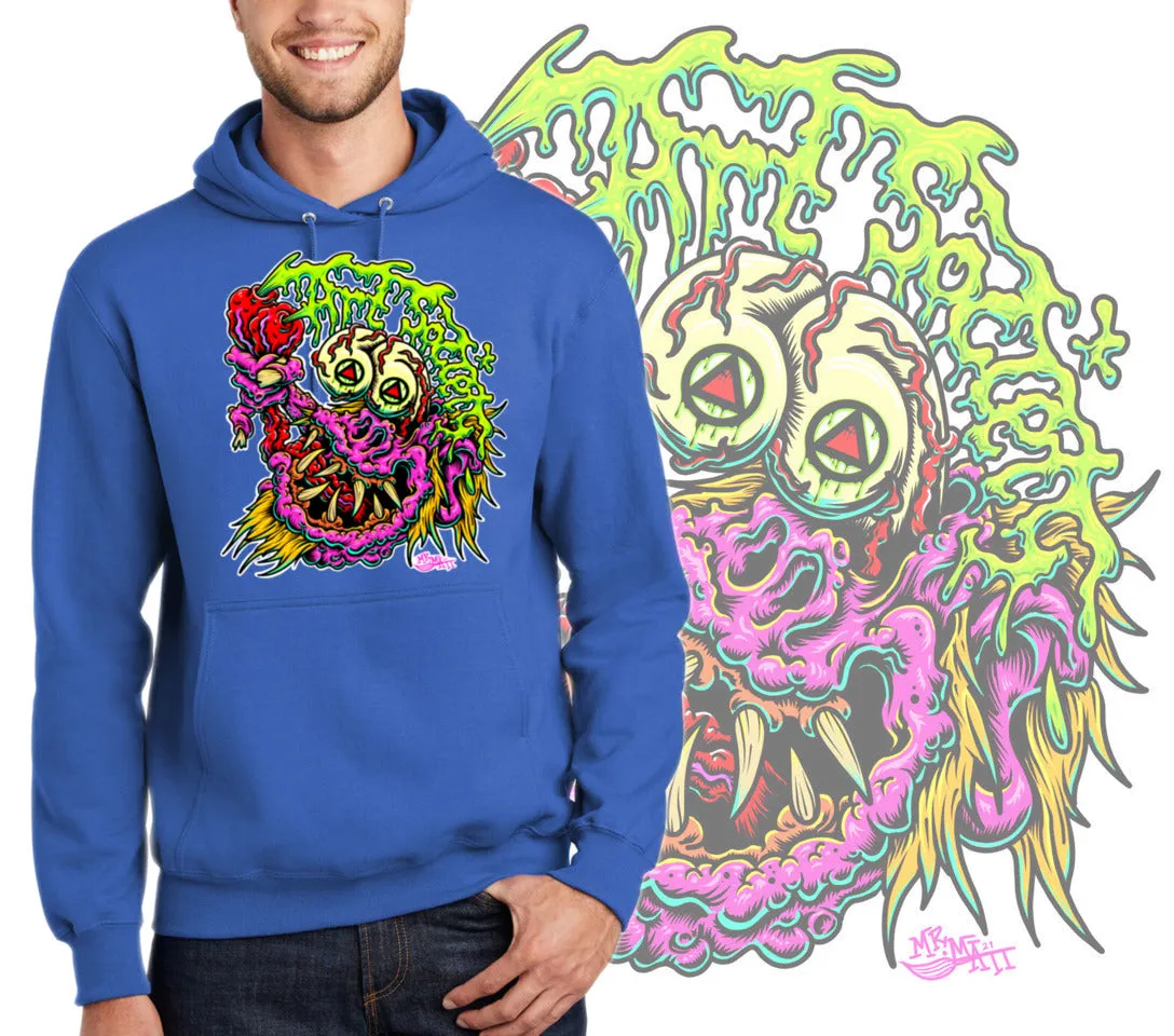 Art Society GNARLY MONSTER HOODIE ROYAL BLUE