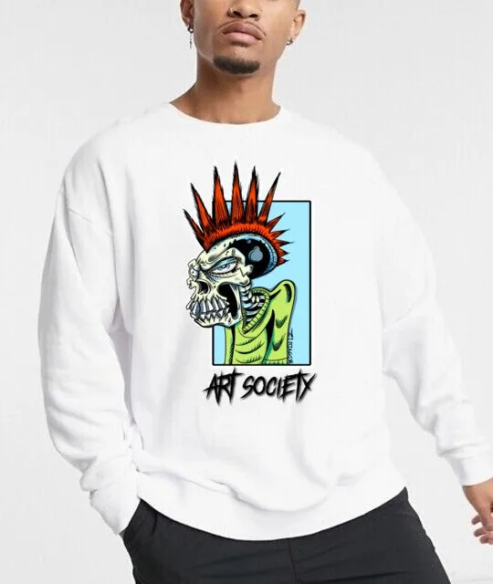 Art Society MISCREANT CREW SWEATER WHITE