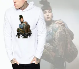 Art Society TATTOOED NATALIE HOODIE WHITE