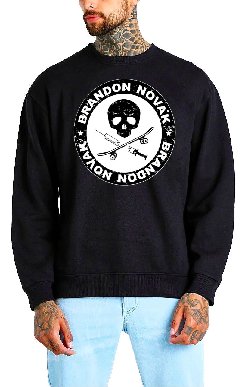 Art Society x Retro Kings NOVAKS HOUSE CREW SWEATER BLACK