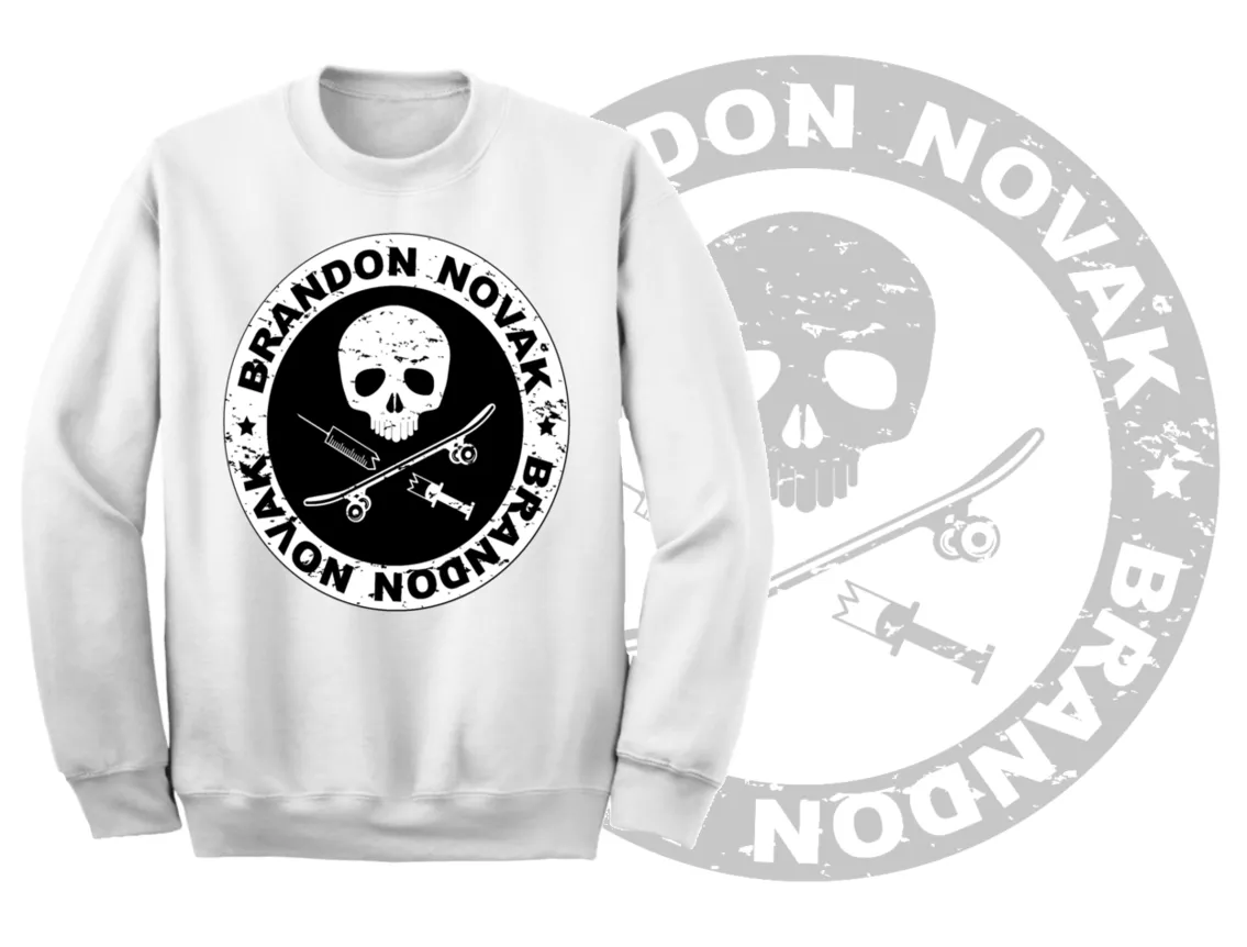 Art Society x Retro Kings NOVAKS HOUSE CREW SWEATER WHITE