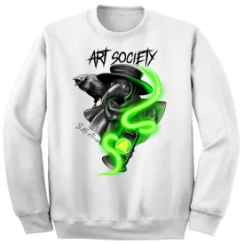 Art Society x Retro Kings PLAGUE DOCTOR CREW SWEATER WHITE