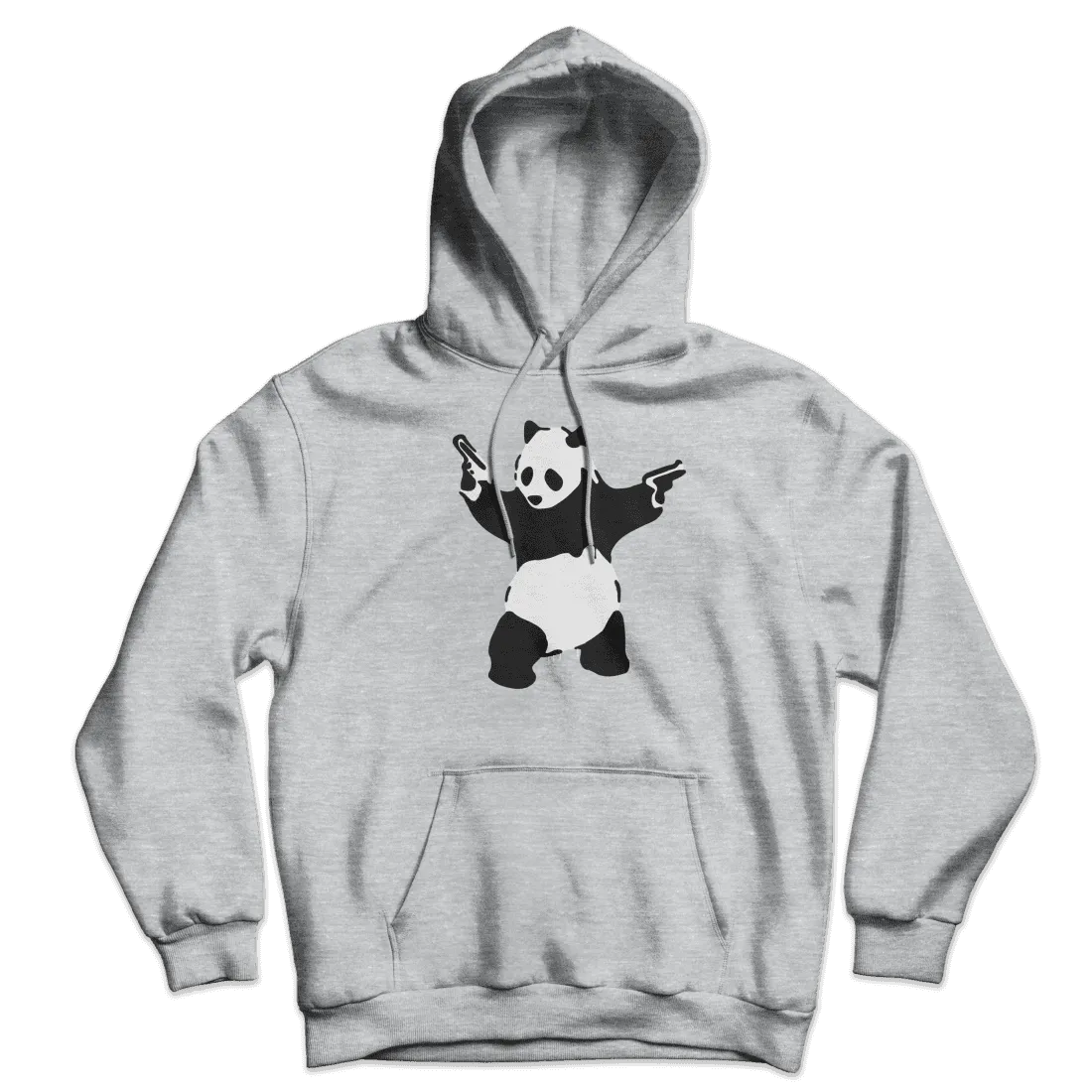 Banksy Pandamonium Armed Panda Unisex Hoodie