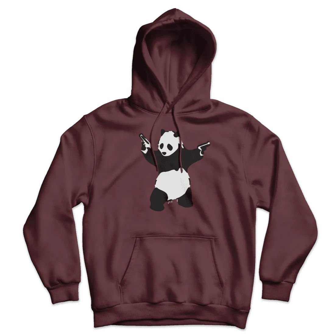 Banksy Pandamonium Armed Panda Unisex Hoodie