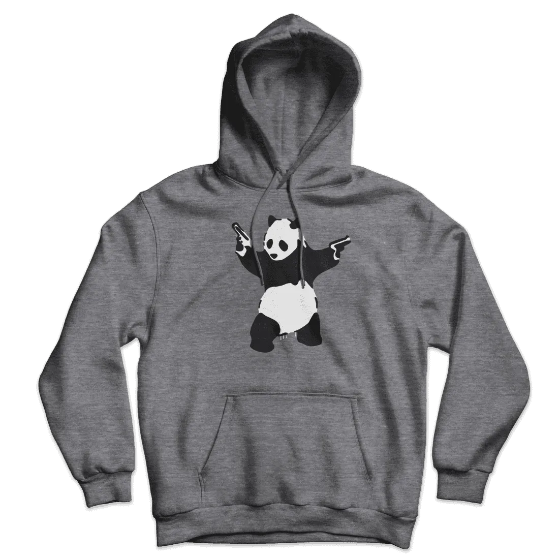 Banksy Pandamonium Armed Panda Unisex Hoodie