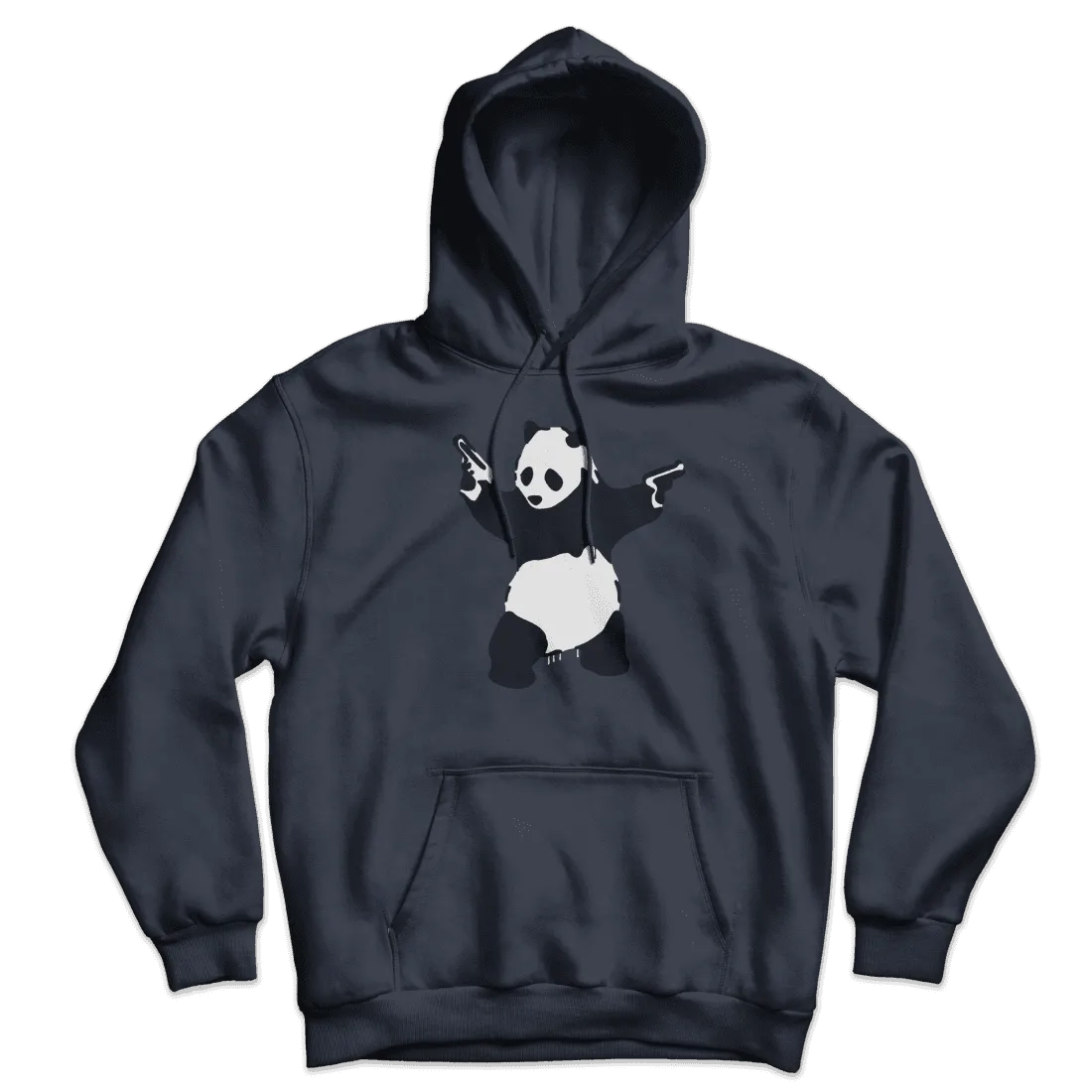 Banksy Pandamonium Armed Panda Unisex Hoodie