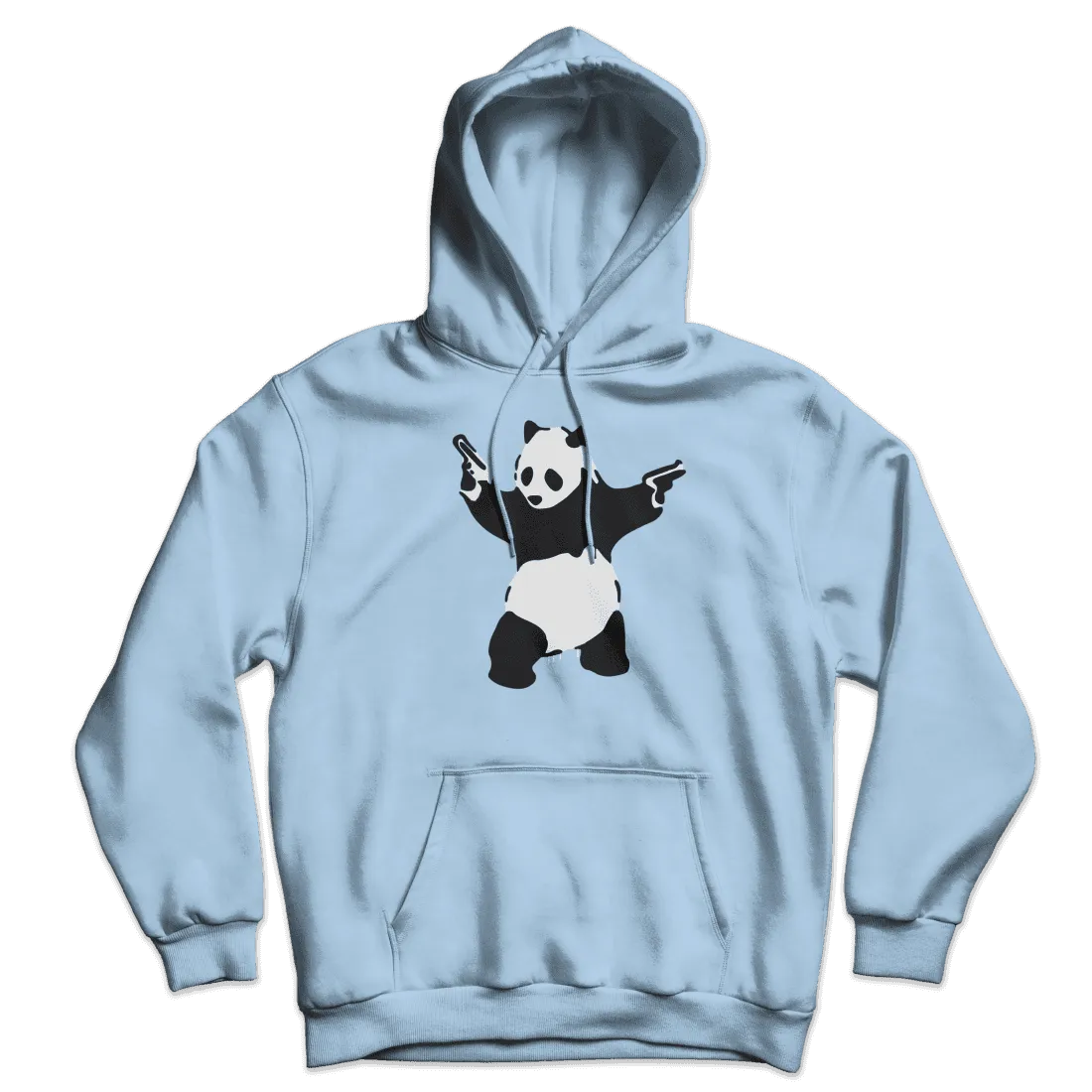 Banksy Pandamonium Armed Panda Unisex Hoodie