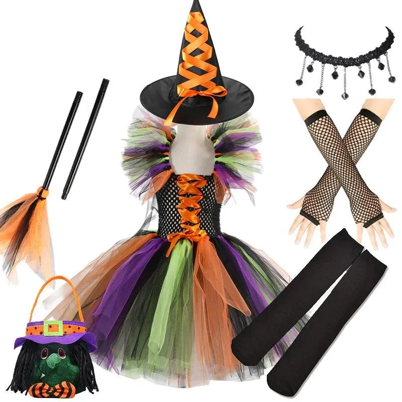 Bewitching Purple Witch Ensemble for Kids - Halloween Costume From Costume Glamour