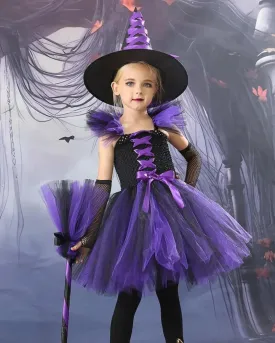 Bewitching Purple Witch Ensemble for Kids - Halloween Costume From Costume Glamour