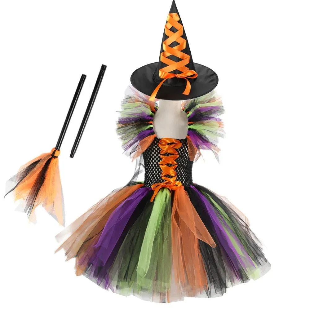 Bewitching Purple Witch Ensemble for Kids - Halloween Costume From Costume Glamour