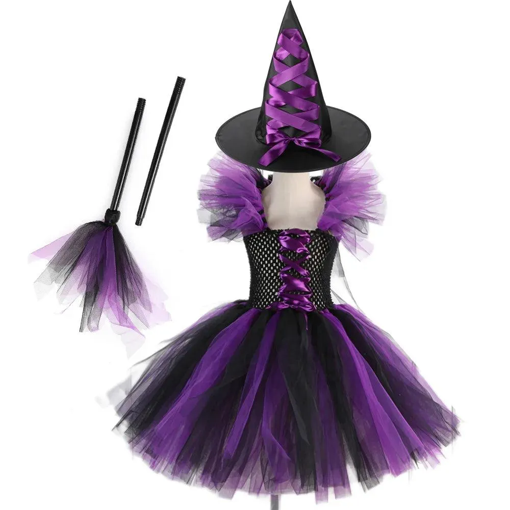 Bewitching Purple Witch Ensemble for Kids - Halloween Costume From Costume Glamour