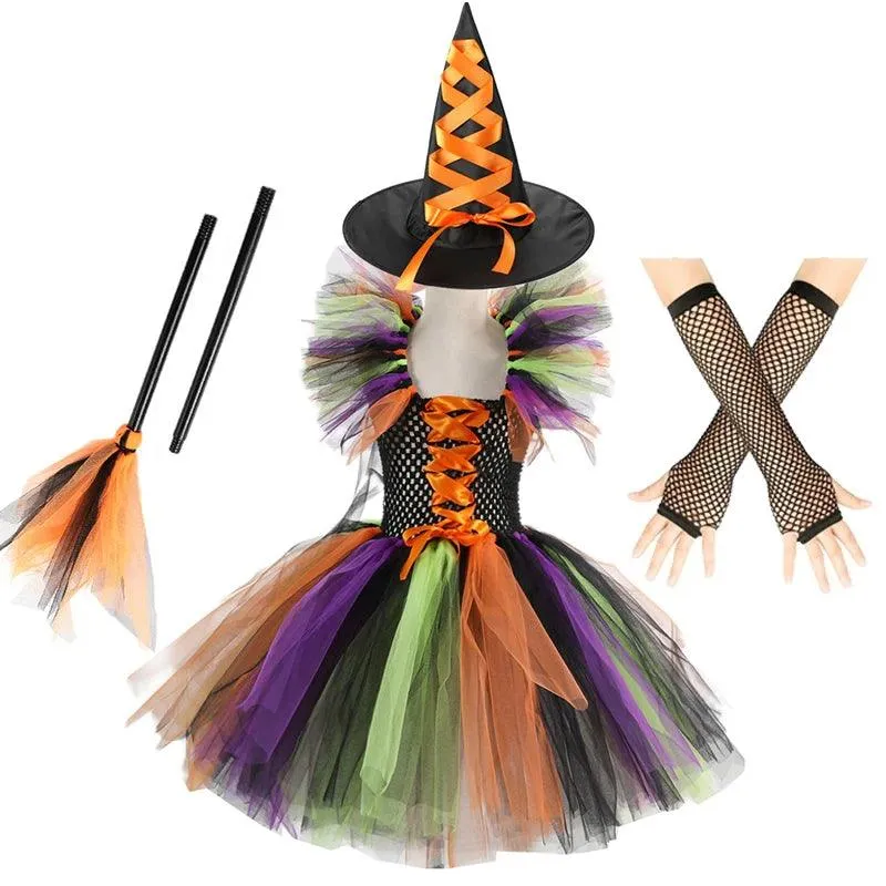 Bewitching Purple Witch Ensemble for Kids - Halloween Costume From Costume Glamour