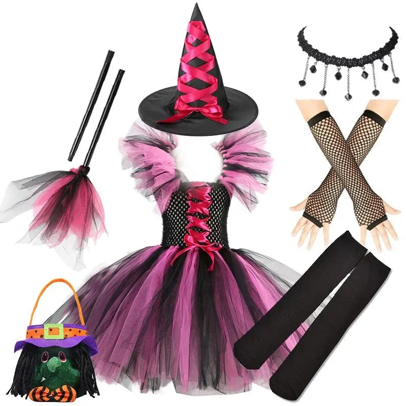 Bewitching Purple Witch Ensemble for Kids - Halloween Costume From Costume Glamour