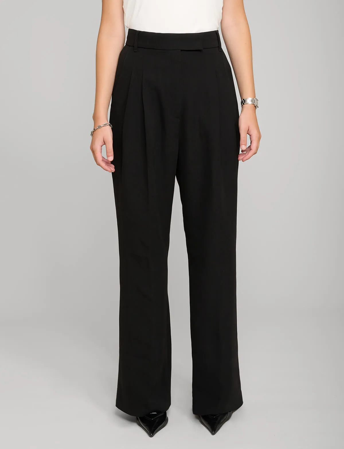 Black Straight Leg Pants