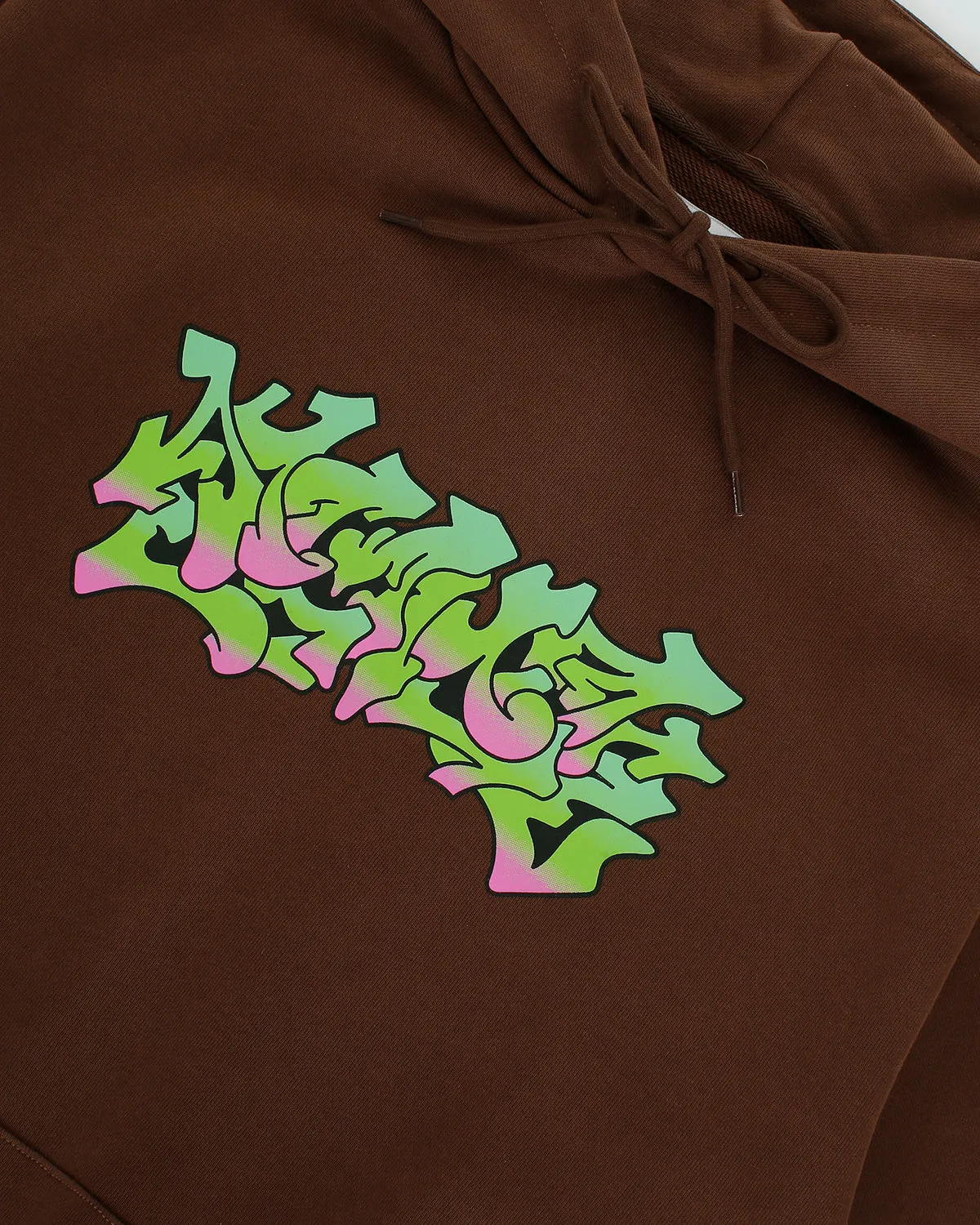 Boba Brown Graffiti Logo Hoodie