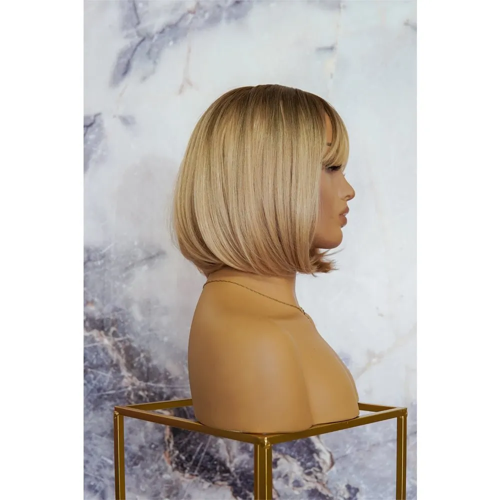 CHANEL Blonde Ombre Fringe Wig