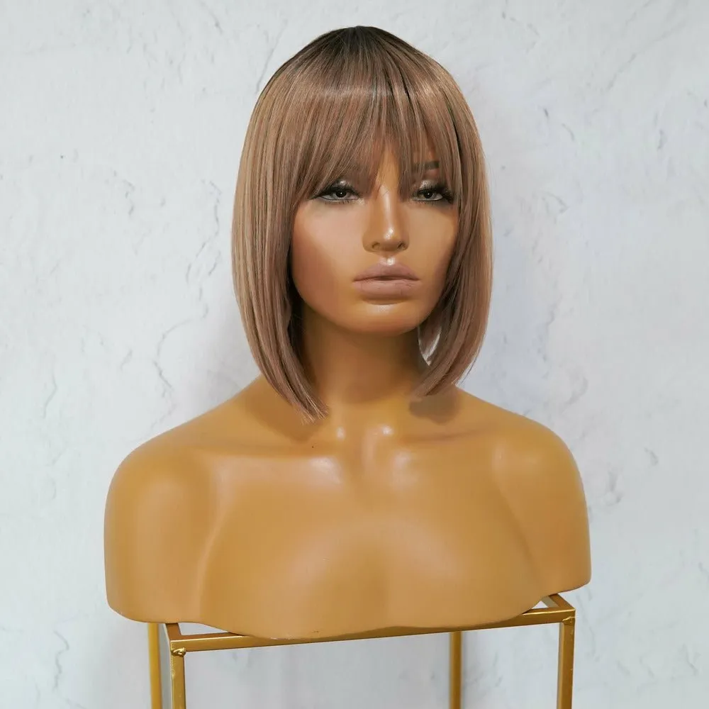 COURTNEY Ombre Caramel Fringe Wig