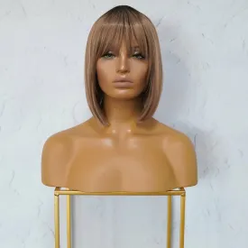 COURTNEY Ombre Caramel Fringe Wig