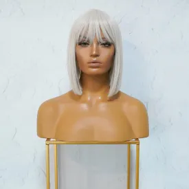 COURTNEY White Blonde Fringe Wig