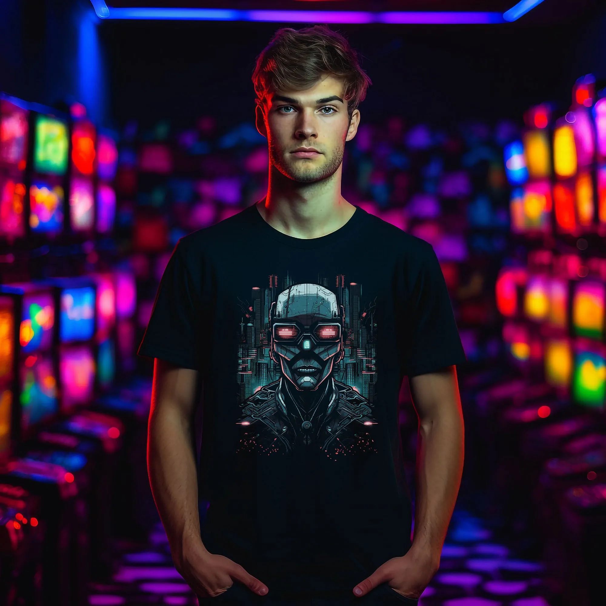 Cyberpunk Psycho T-Shirt | T-Shirt für Gamer und Cyberpunk Fans