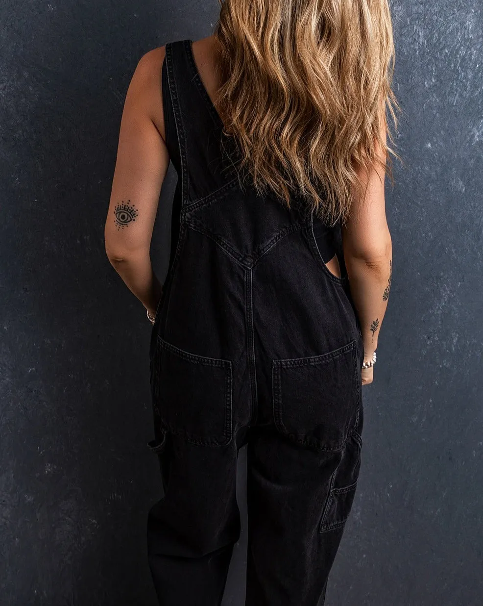 Denim Multi Pocket Overalls