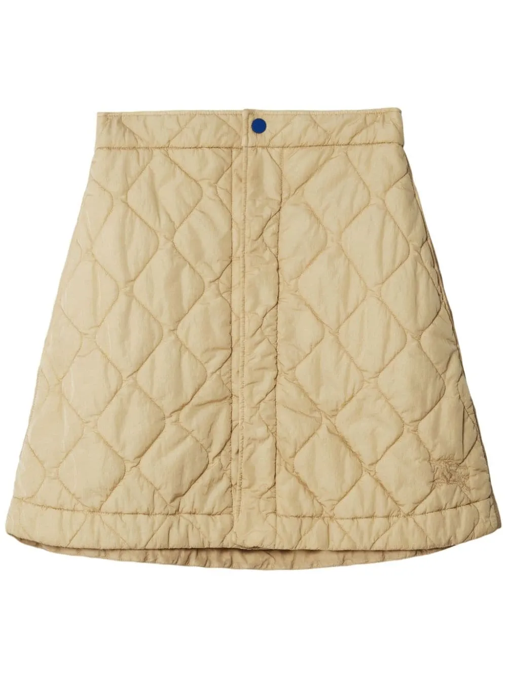 diamond-quilted miniskirt