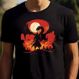 Drachenjäger T-Shirt | T-Shirt für Gamer und Fantasy Fans