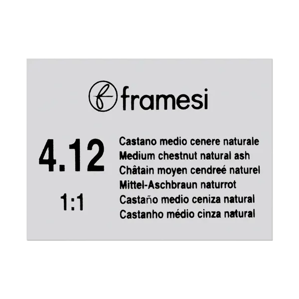 Framesi Framcolor Glamour Hair Color Cream 100ml - 4.12 Medium Chestnut Natural Ash