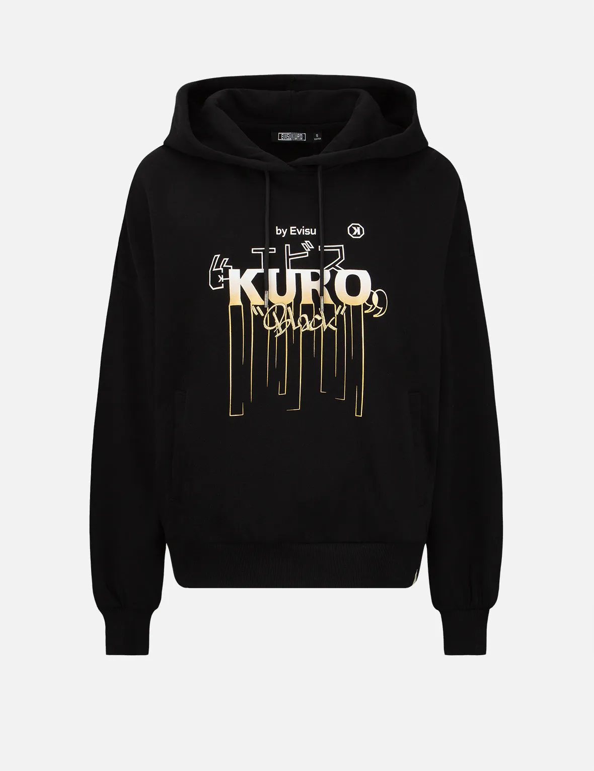 Gradient Dripping Logo Print Hoodie