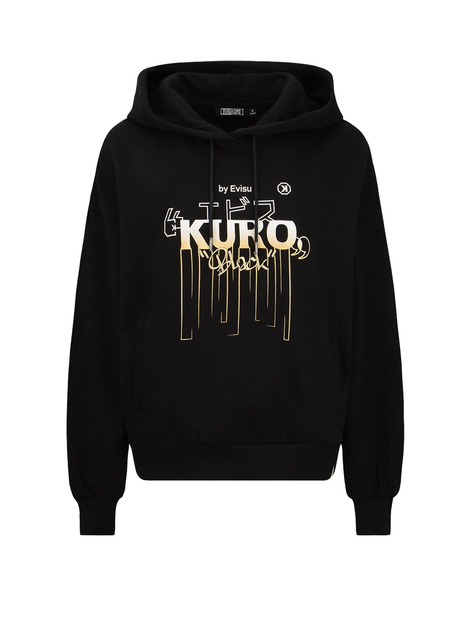 Gradient Dripping Logo Print Hoodie