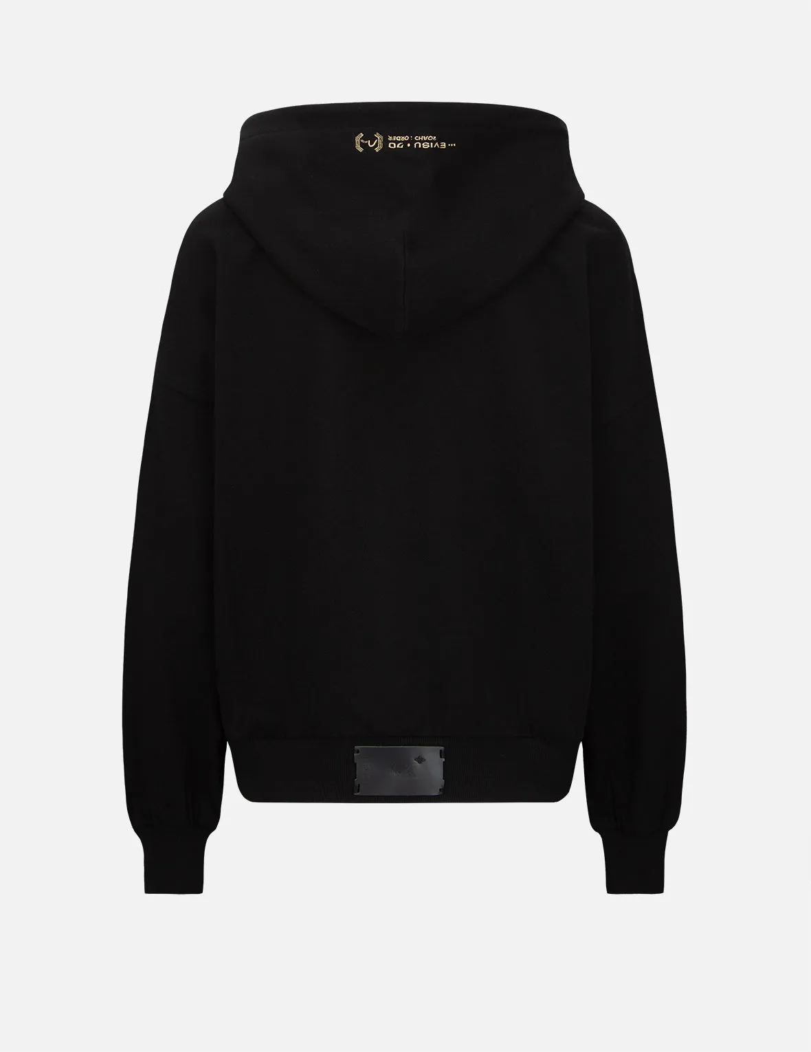 Gradient Dripping Logo Print Hoodie