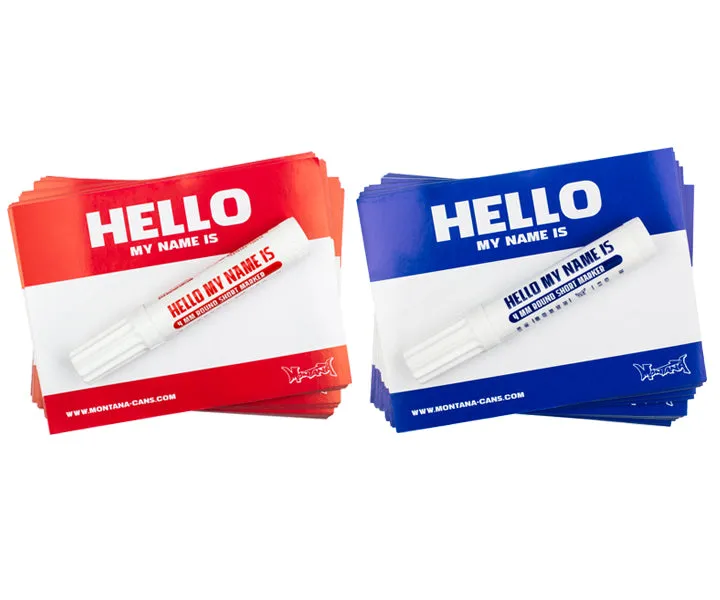 Hello My Name Is  - Montana Brand Stickers