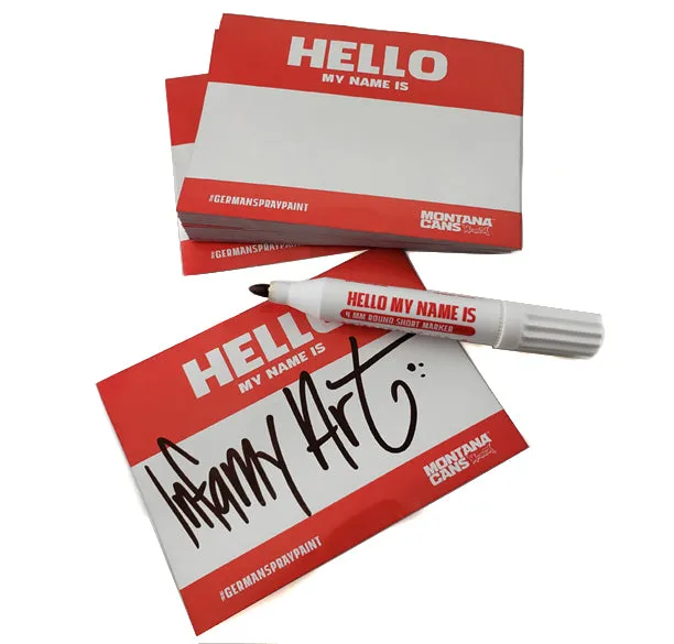 Hello My Name Is  - Montana Brand Stickers