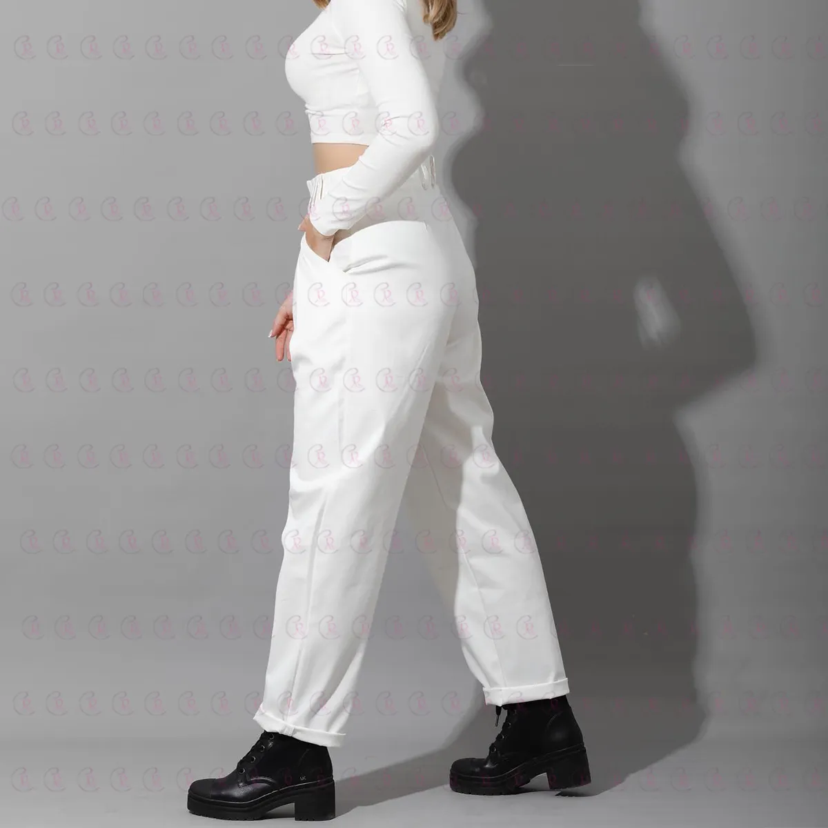 High waist - Gabardine Pants