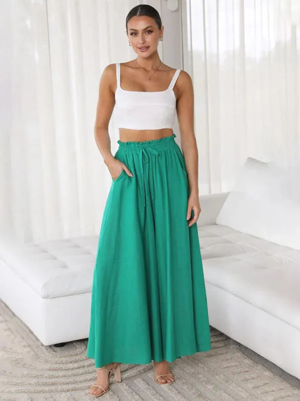 High Waisted Wide Leg Pants