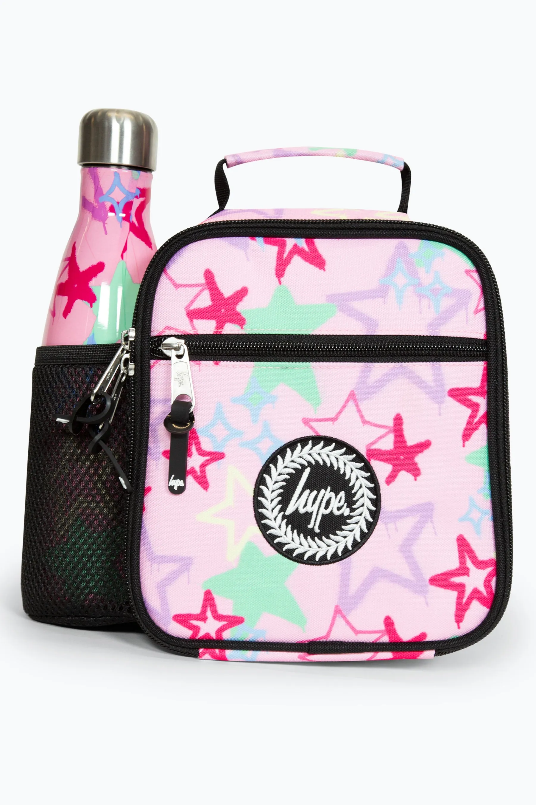 Hype Girls Pink Graffiti Stars Lunch Bag