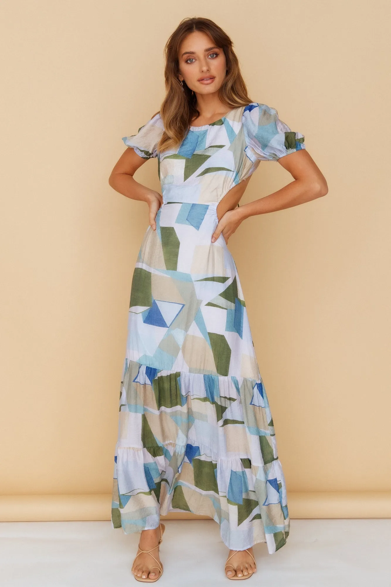 Impression Maxi Dress Blue