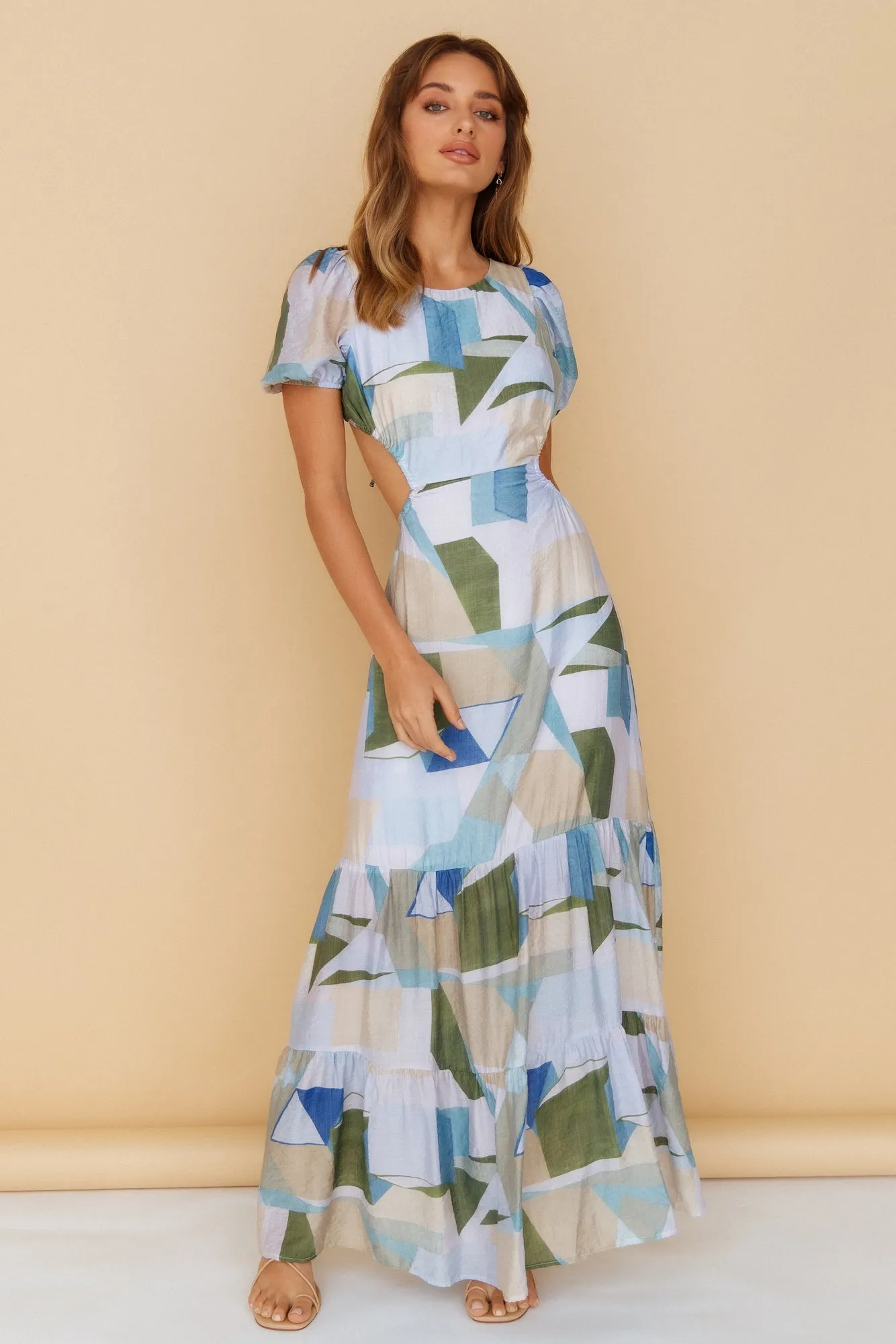 Impression Maxi Dress Blue