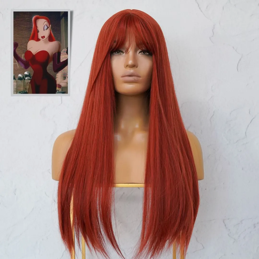 JESSICA RABBIT COSPLAY - KERRY Red Fringe Wig