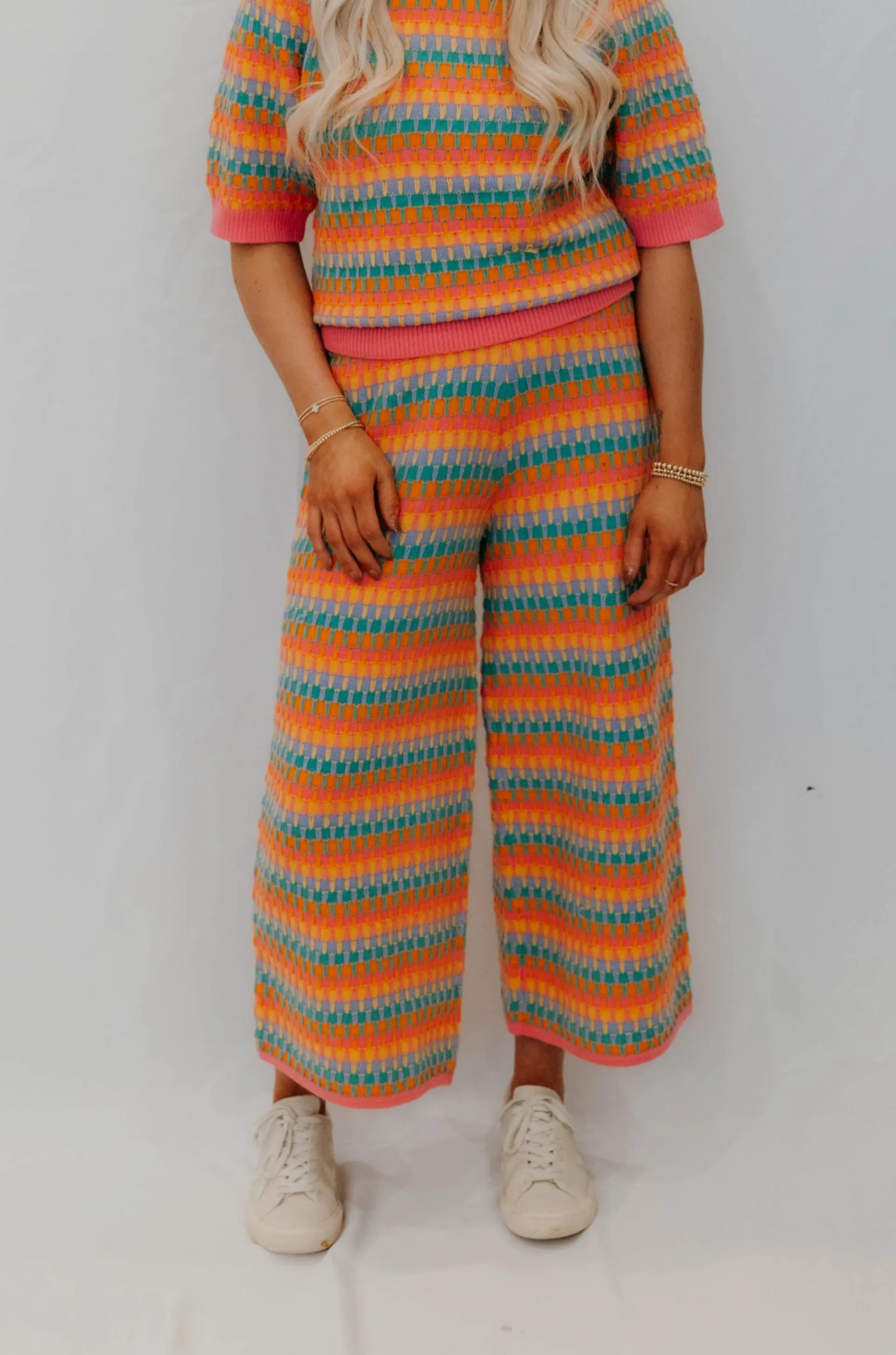 Leilani Cropped Wide Leg Sweater Pants - Final Sale 40% off in cart