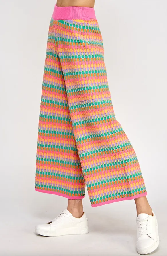 Leilani Cropped Wide Leg Sweater Pants - Final Sale 40% off in cart