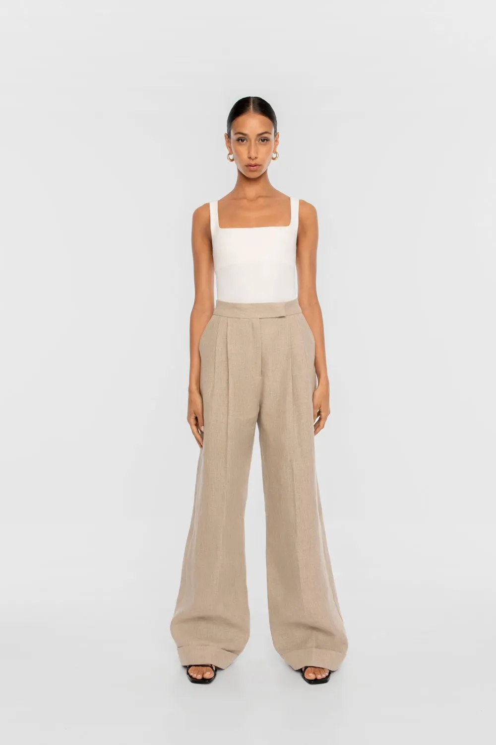 Linen Wide Leg Pants