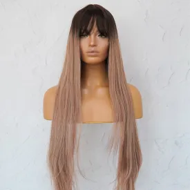 LIRA Caramel Ombre Fringe Wig